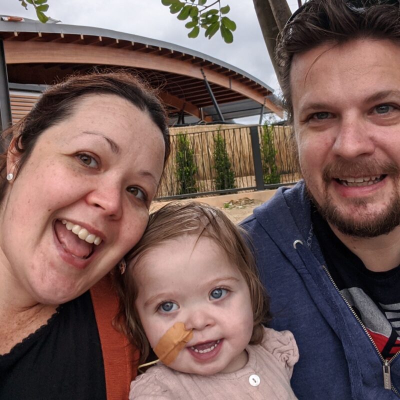 Zoe and parents photo